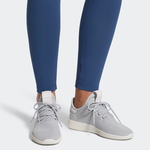 grey pharrell williams tennis hu shoes